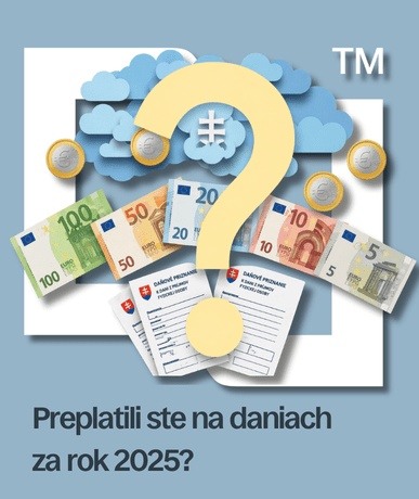 Preplatili ste na daniach za rok 2025? Ilustračná grafika k téme vrátenie preplatku na dani z príjmov